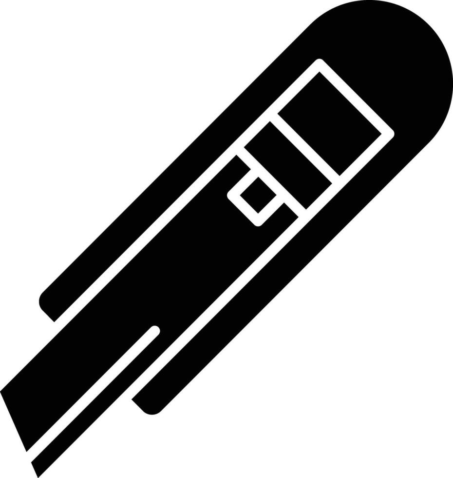 Cutter solid glyph illustration vector