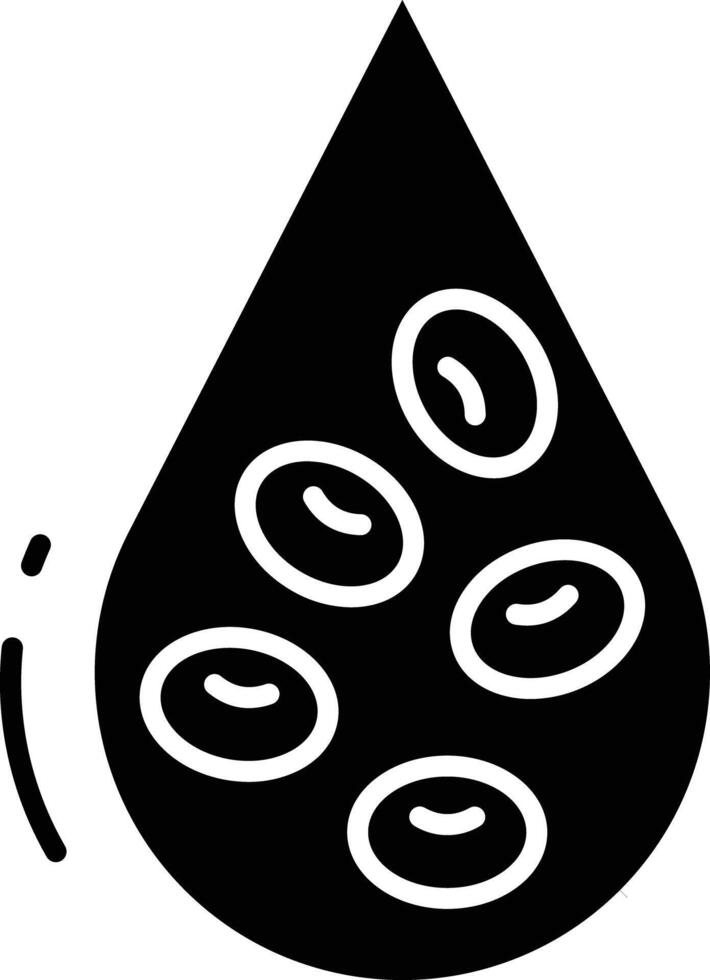 RBC solid glyph illustration vector