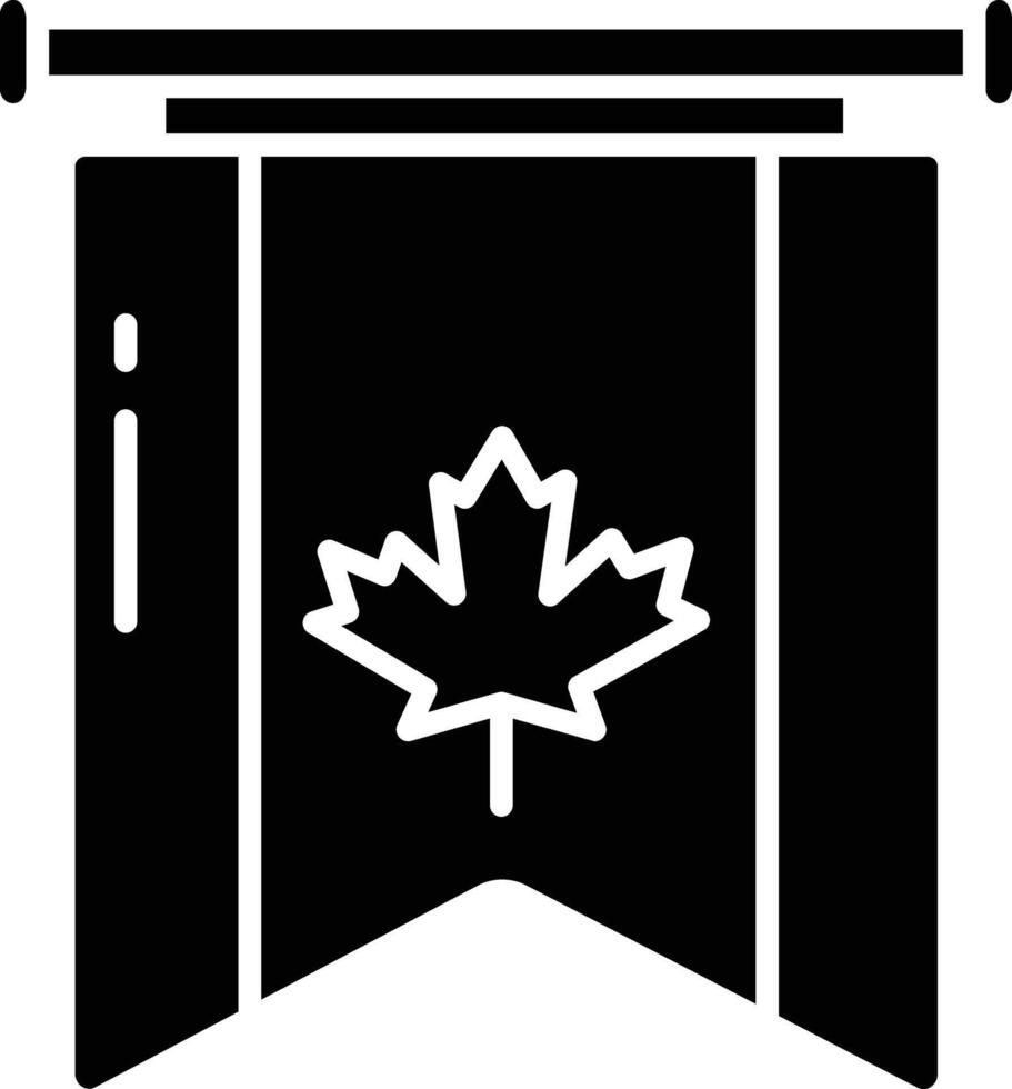 flag solid glyph illustration vector