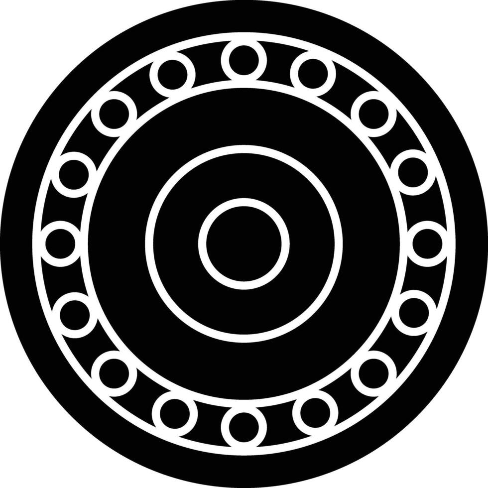 Bearing Roller solid glyph illustration vector