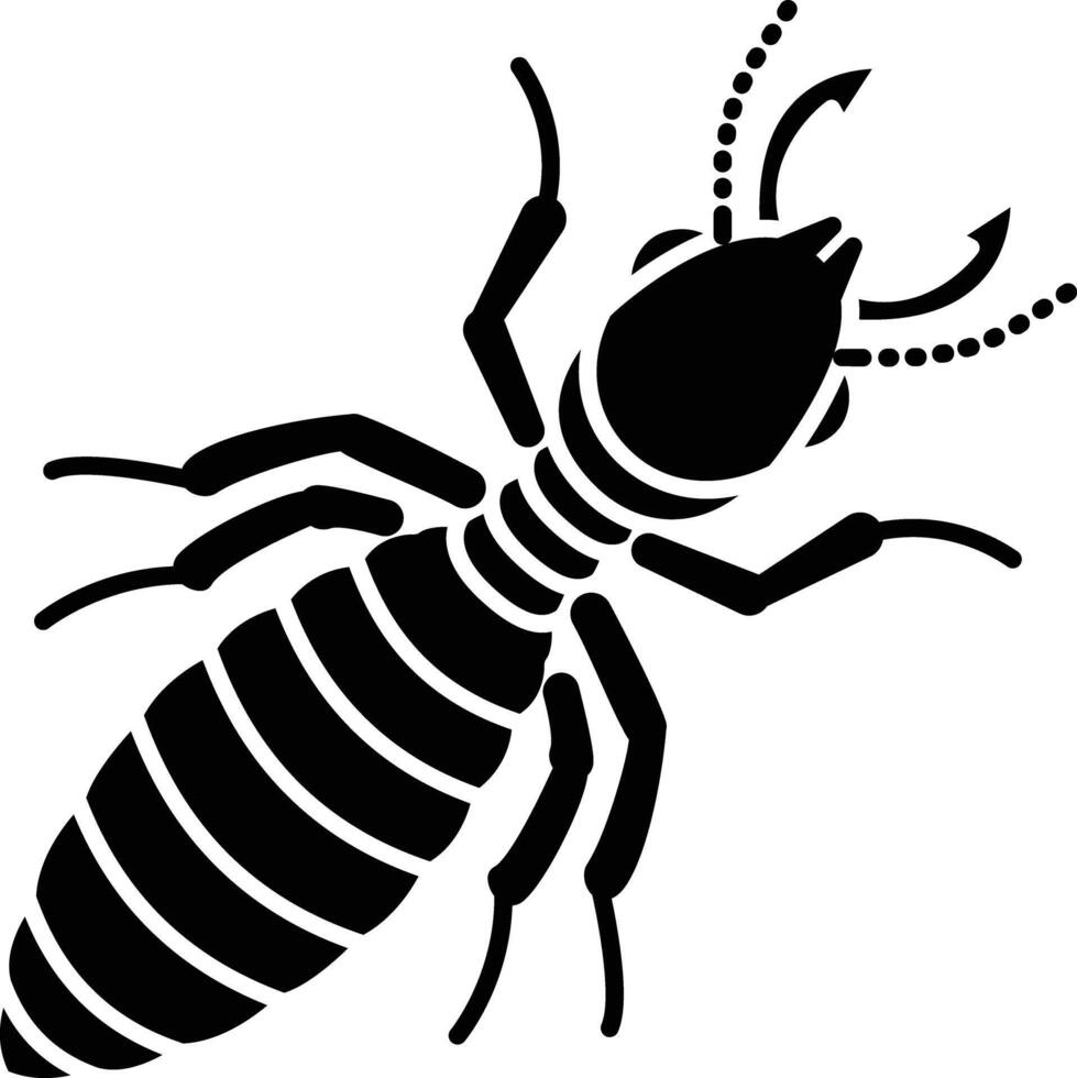 Termite solid glyph illustration vector