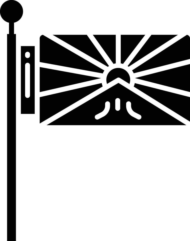 Tibet solid glyph illustration vector
