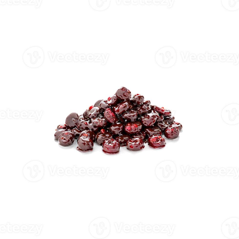 Chocolate covered dried cranberries tart and chewy tumbling and spinning with a burst of vibrant png