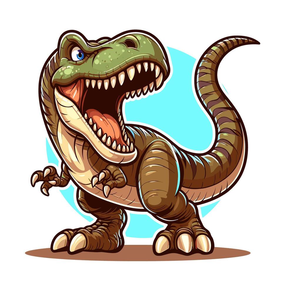 Tyranosaurus rex t-rex illustration tshirt design vector