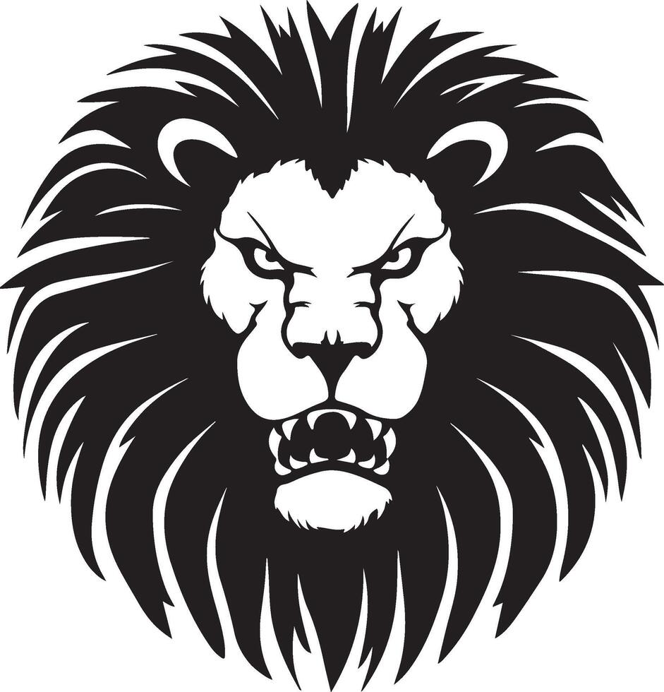 head of lion art vector