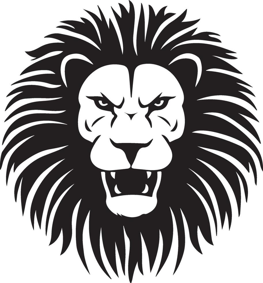 head of lion art vector