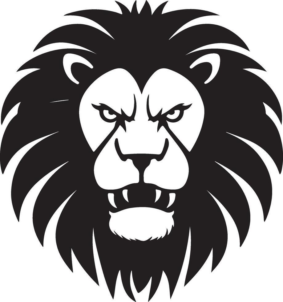 head of lion art vector