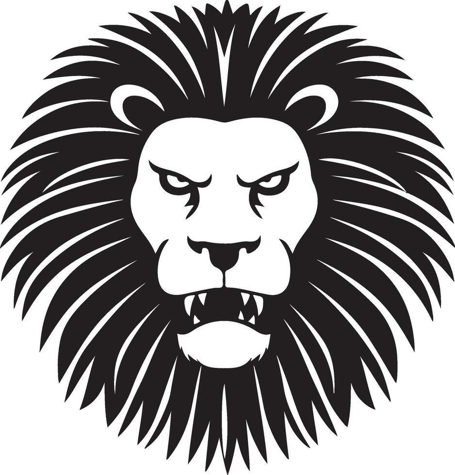 head of lion art vector