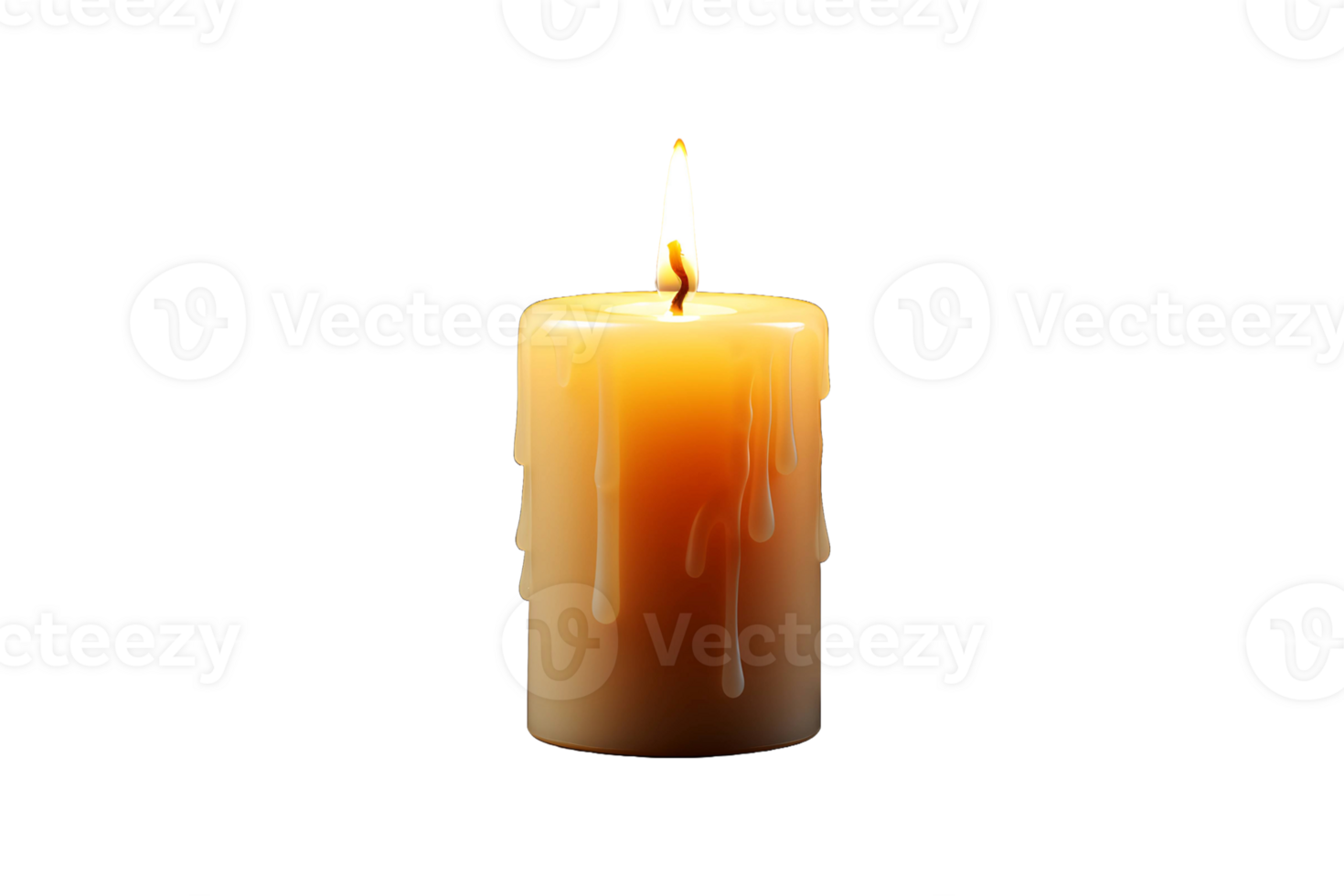 Smokeless Candle isolated on transparent background. png