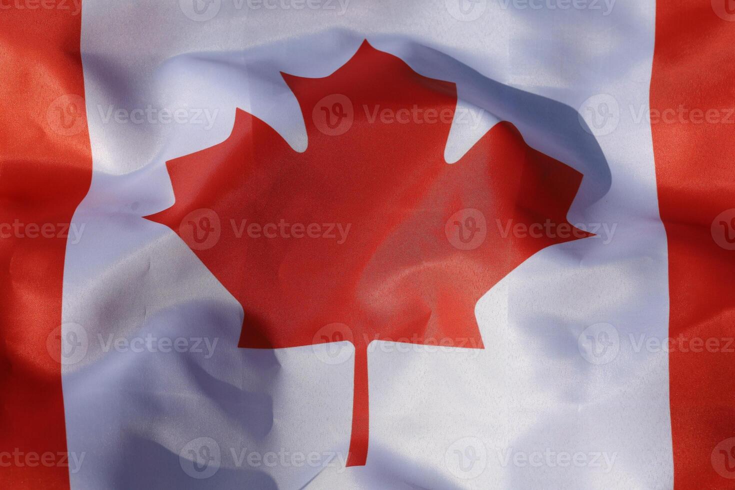 Beautiful flag of Canada silk photo