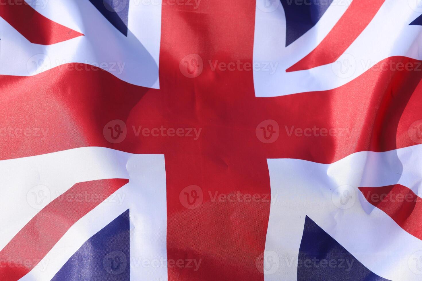 Beautiful flag of Great Britain close-up photo