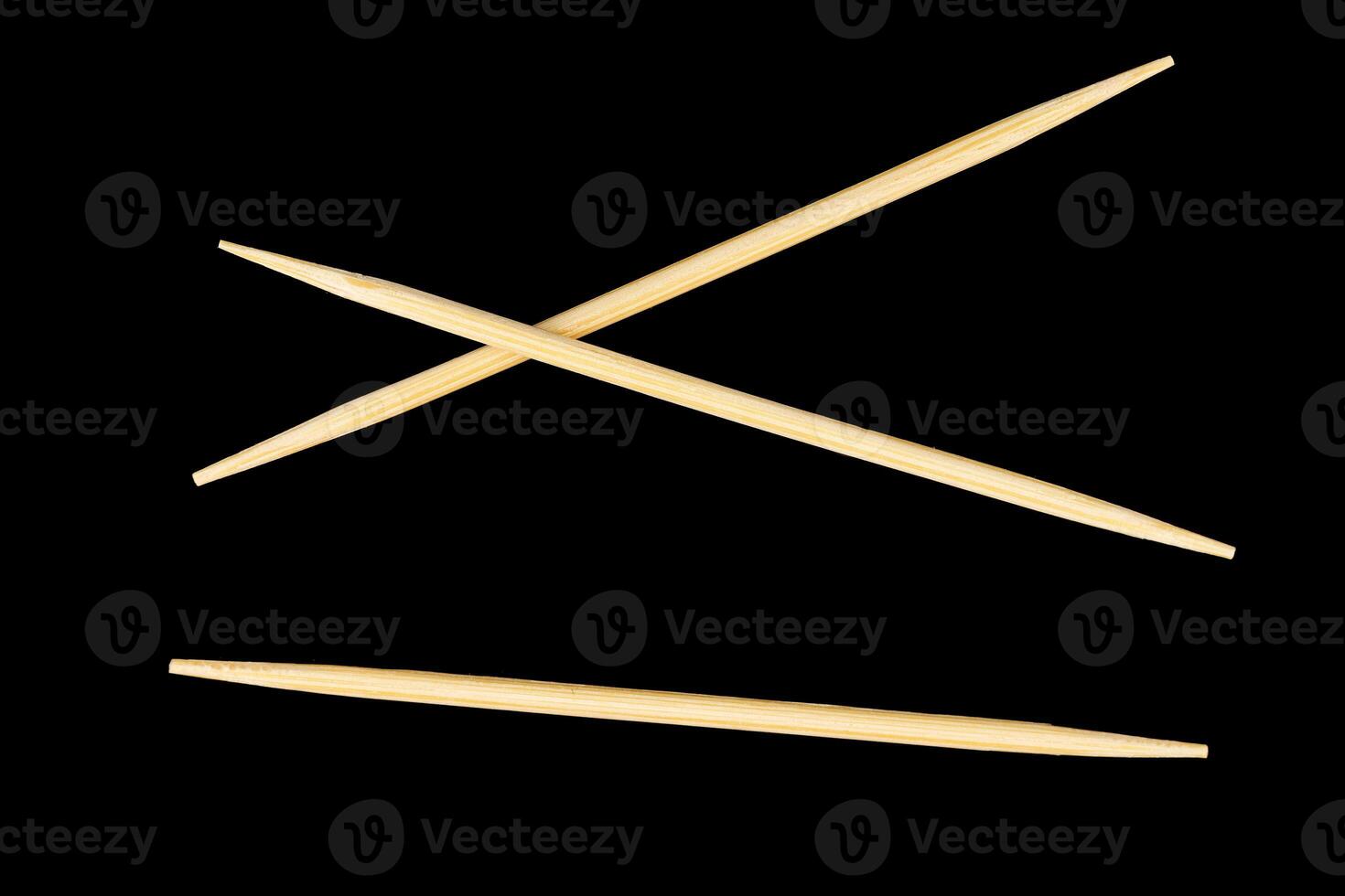 Toothpick multiple black background close-up photo