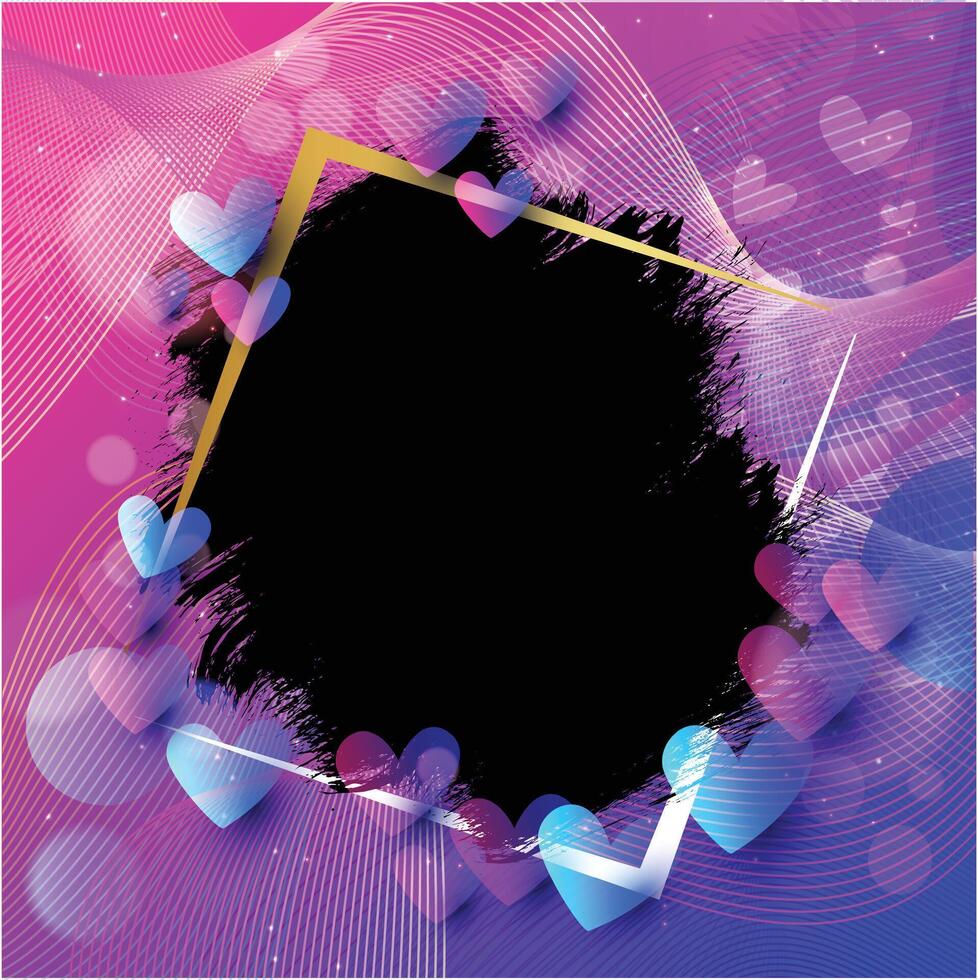 Celebration frame with brush stroke Background vector