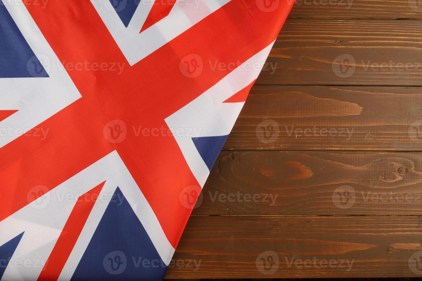 Flag of Great Britain and place for text cope space photo