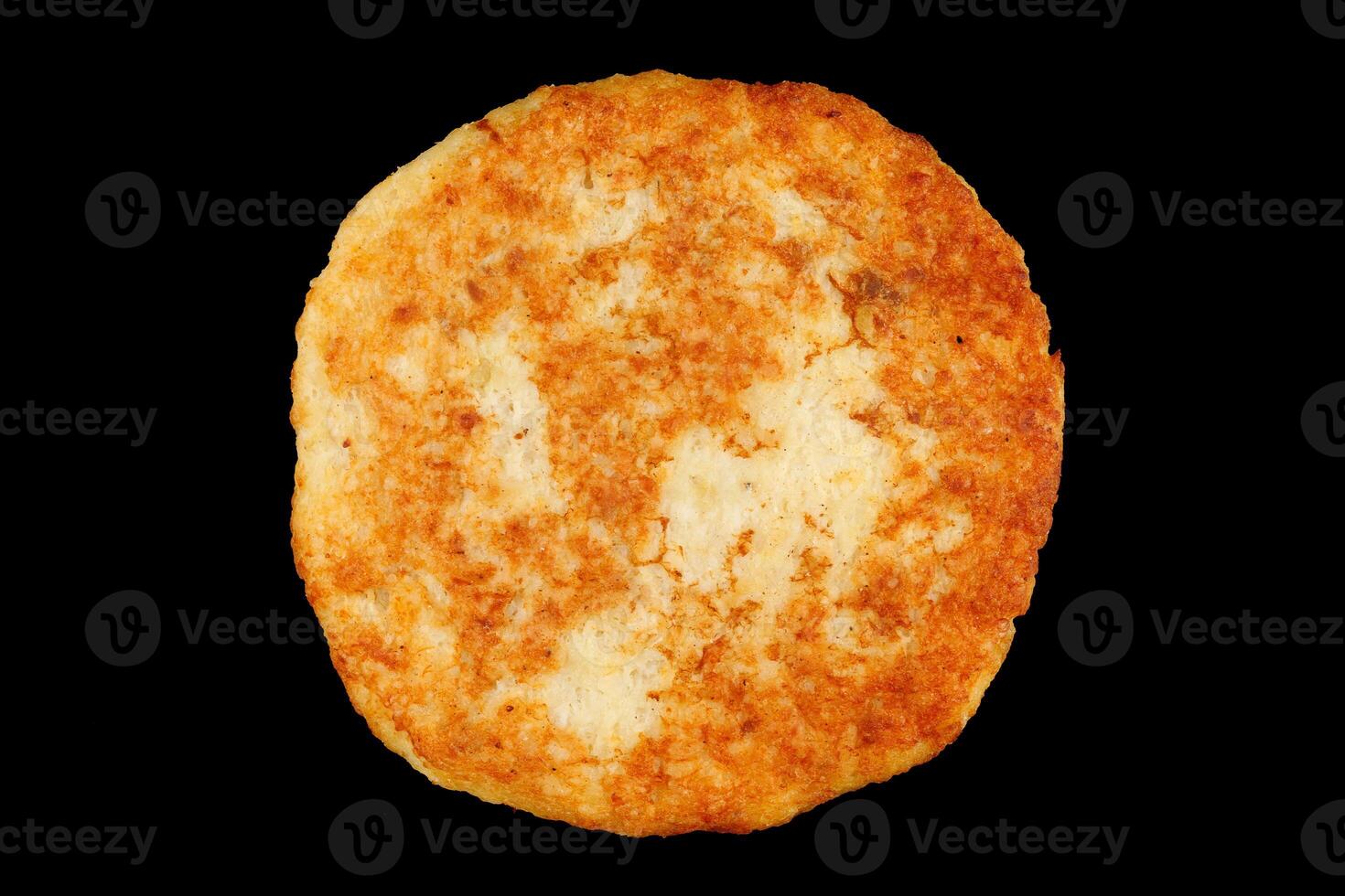 Fish cutlets on a black background photo
