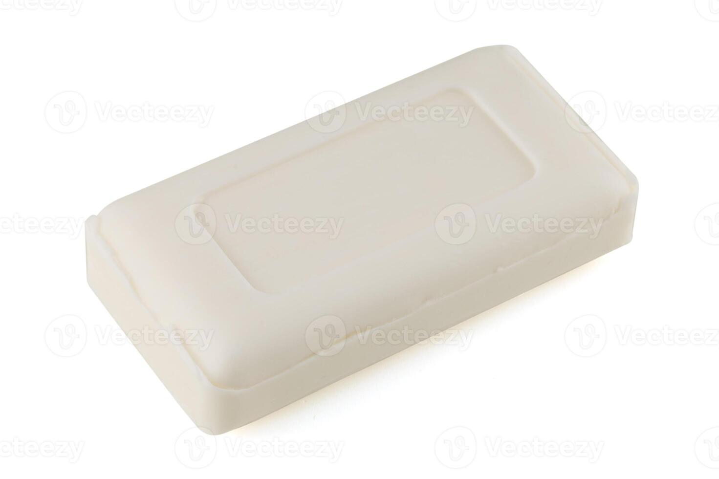 White soap on a white background isolate photo