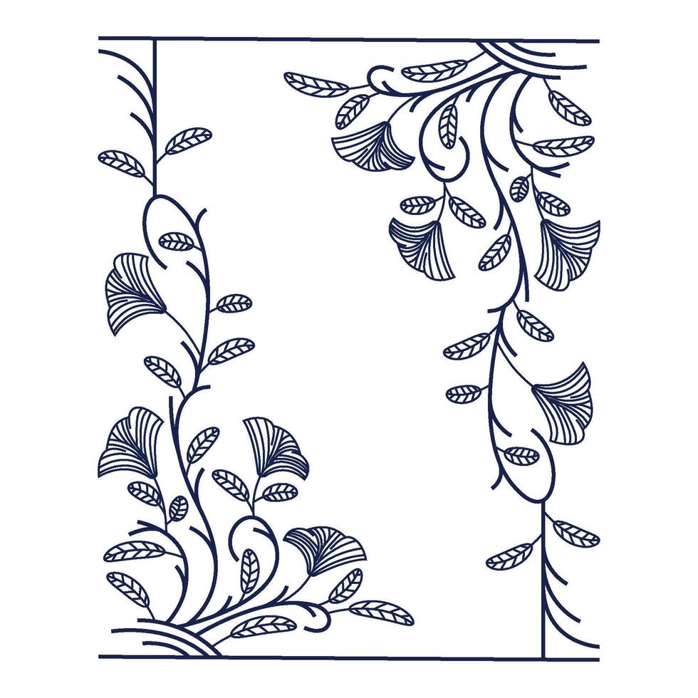 NATURE BOTANICAL FRAME vector
