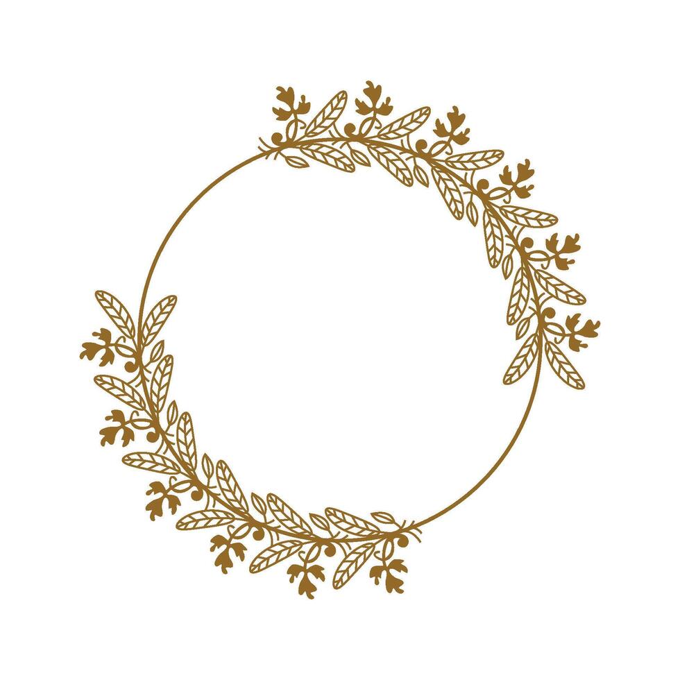 ABSTRACT BOTANICAL FRAME vector