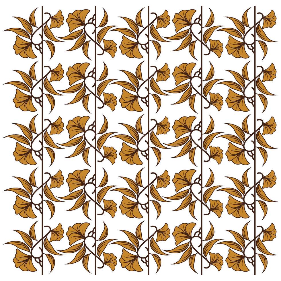 SEAMLESS PATTERN OF GOLD FLOWER vector