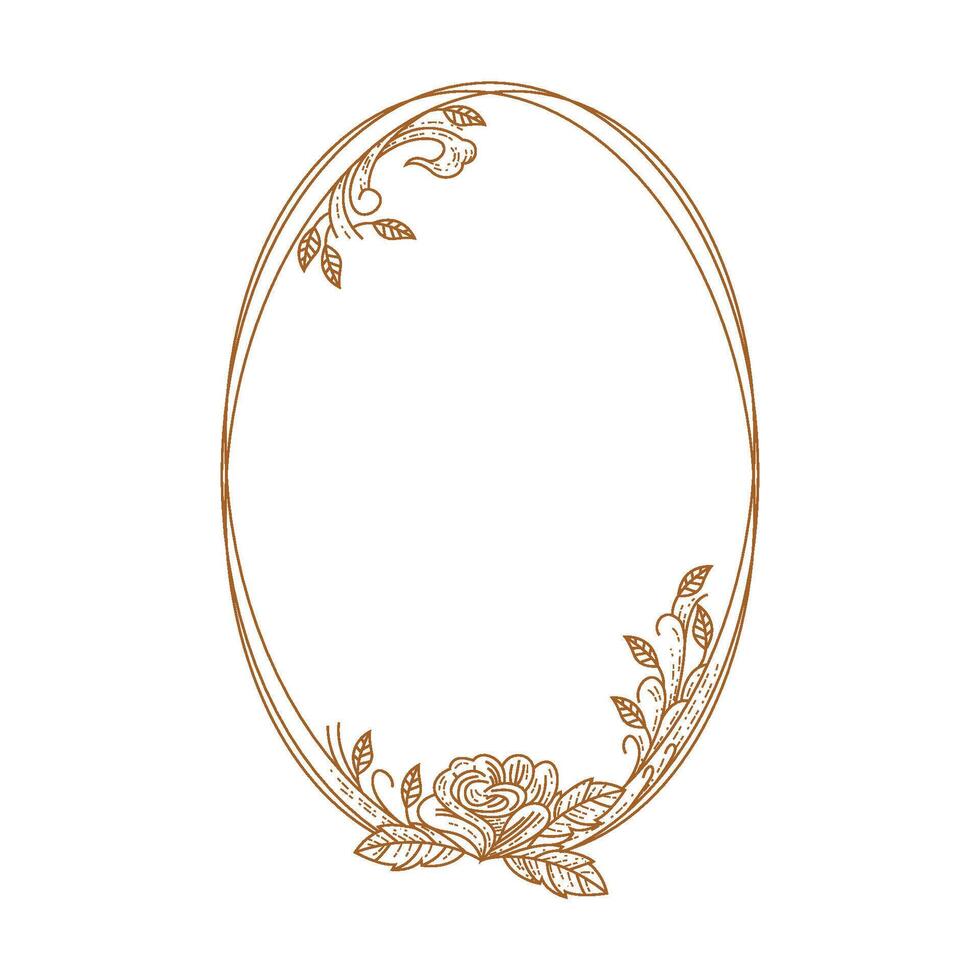 ABSTRACT BOTANICAL FRAME vector