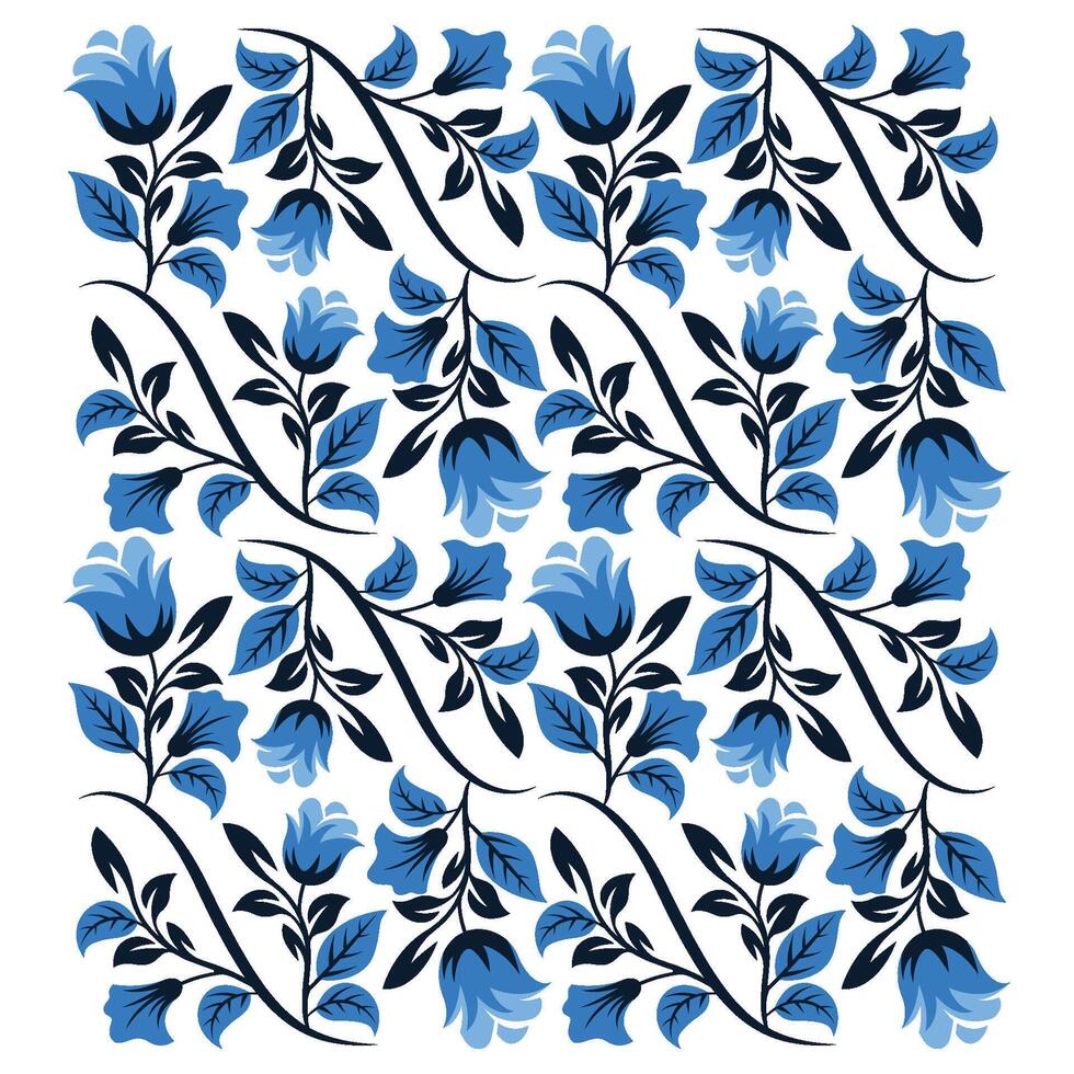 SEAMLESS PATTERN OF NATURE BOTANICAL ART vector