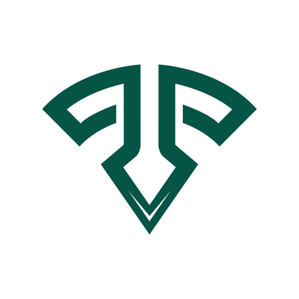 Letter T shield logo icon design template elements vector