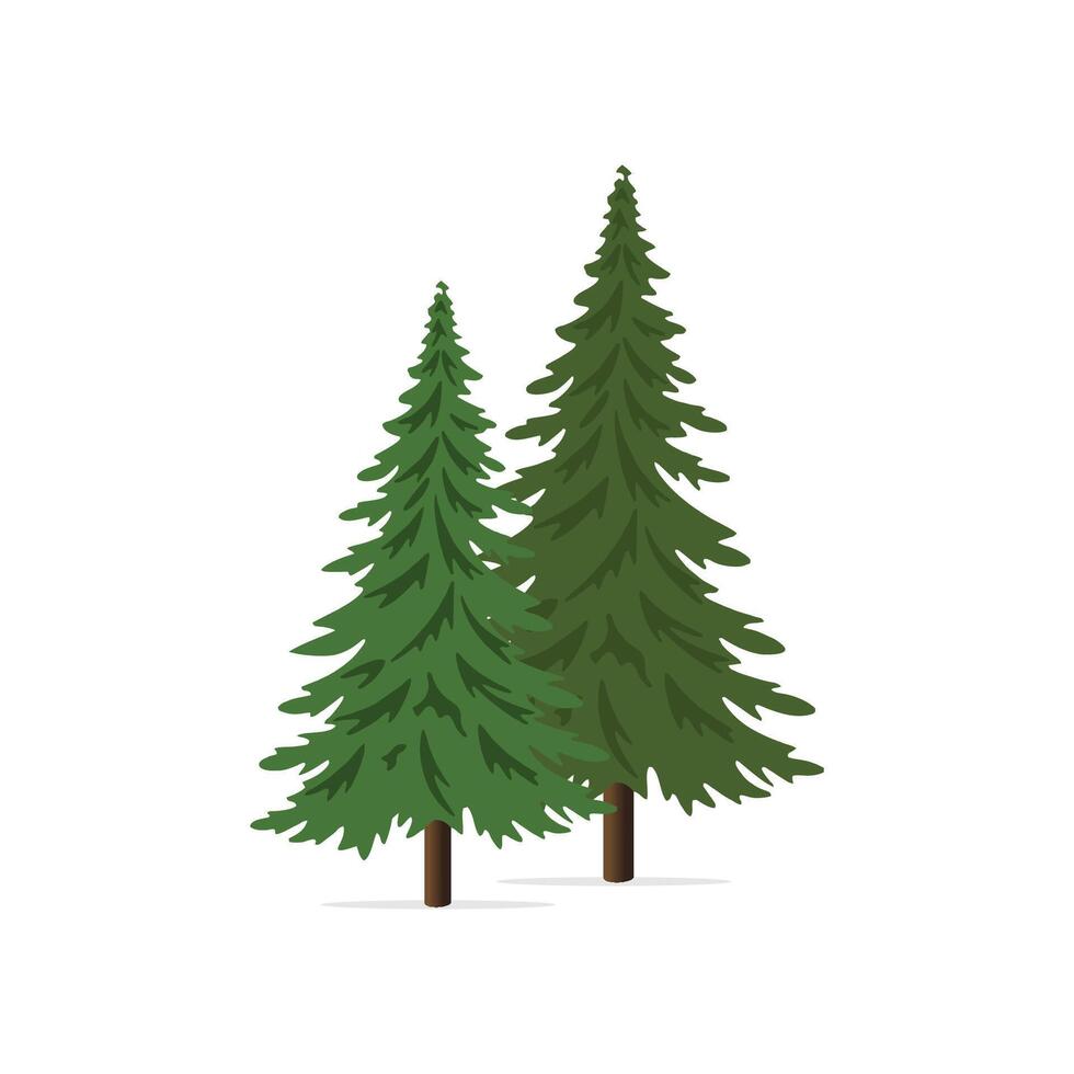 Pine Tree, Pine Forest Illustration vector