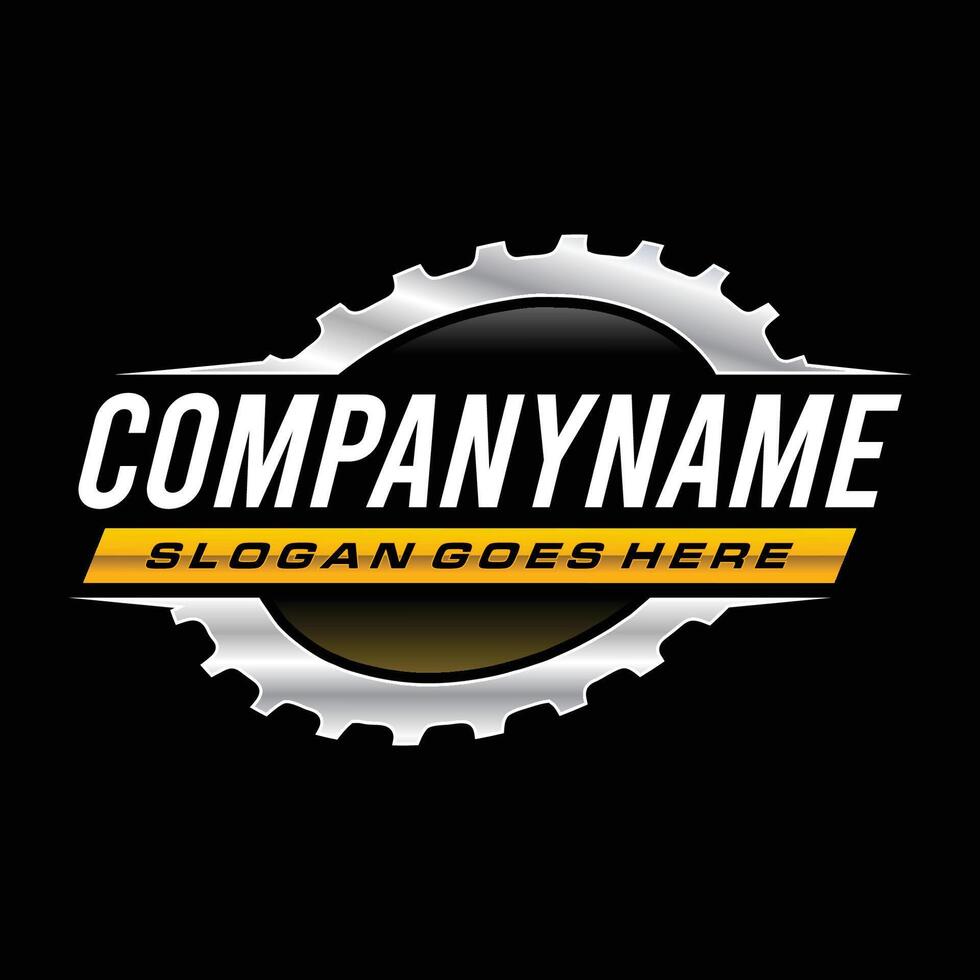 Modern Gear Logo Template vector
