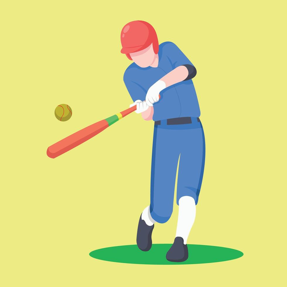 softball athlete art design vector