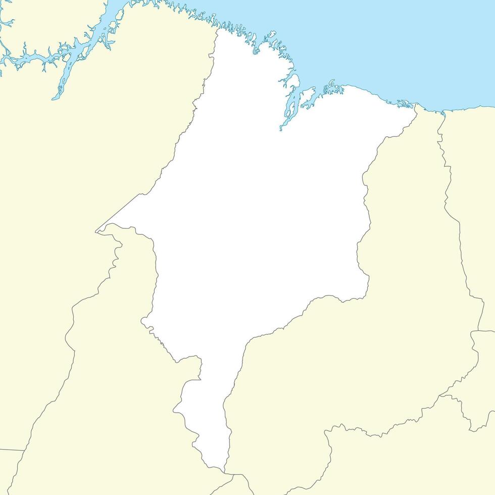 Location map of Maranhao is a state of Brazil vector