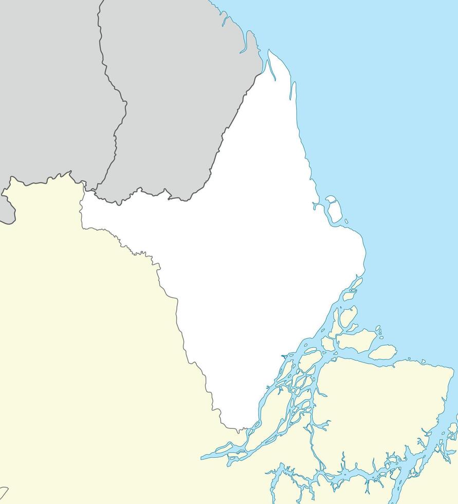 Location map of Amapa is a state of Brazil vector