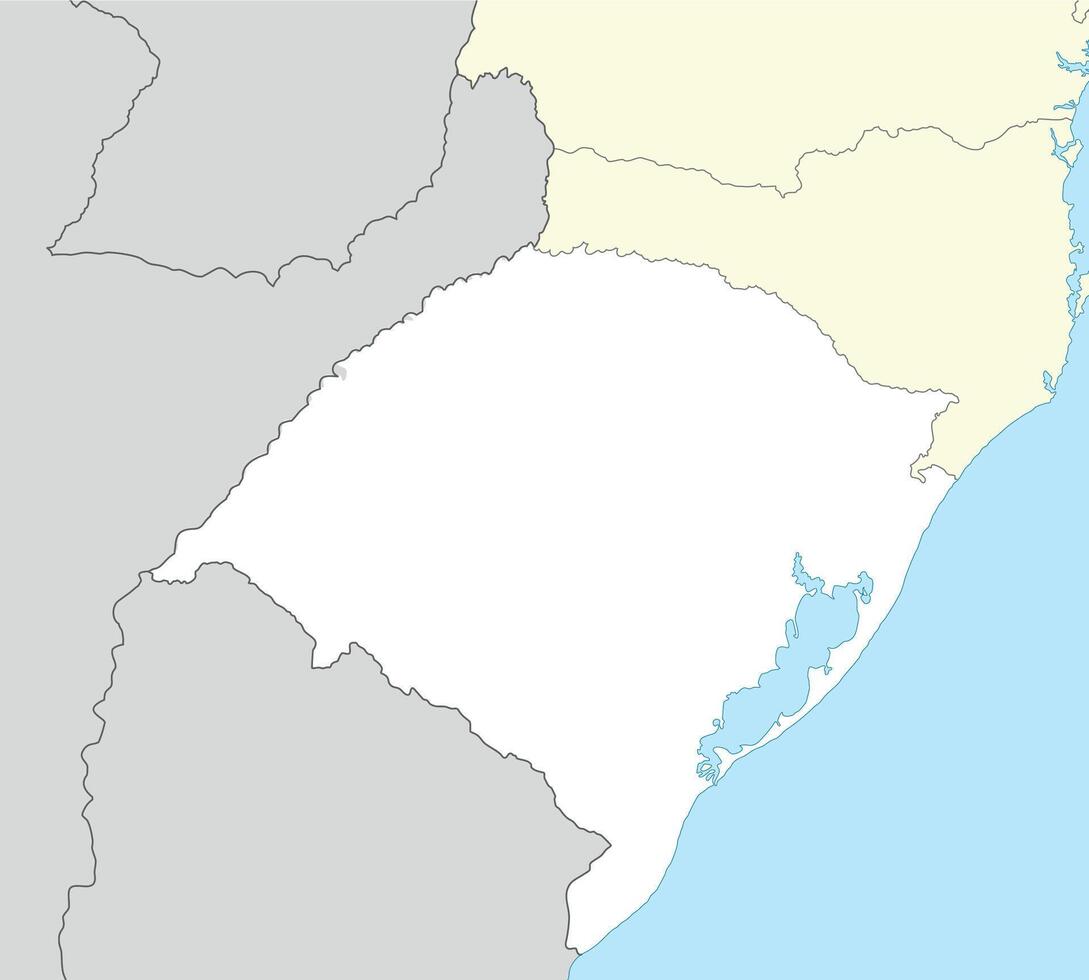 Location map of Rio Grande do Sul is a state of Brazil vector