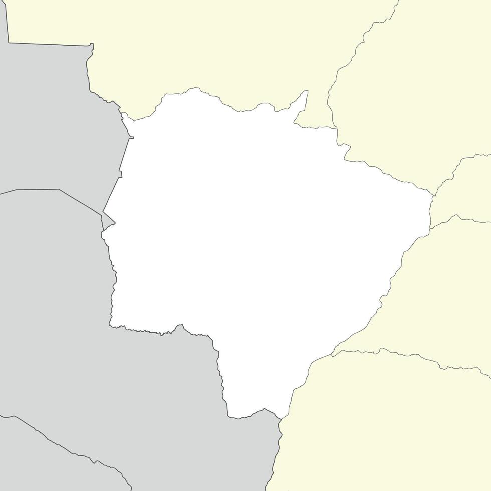 Location map of Mato Grosso do Sul is a state of Brazil vector
