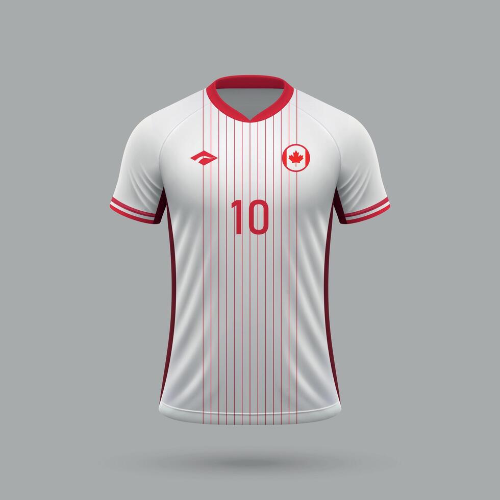 3d realistic soccer away jersey Canada national team 2024 48398431