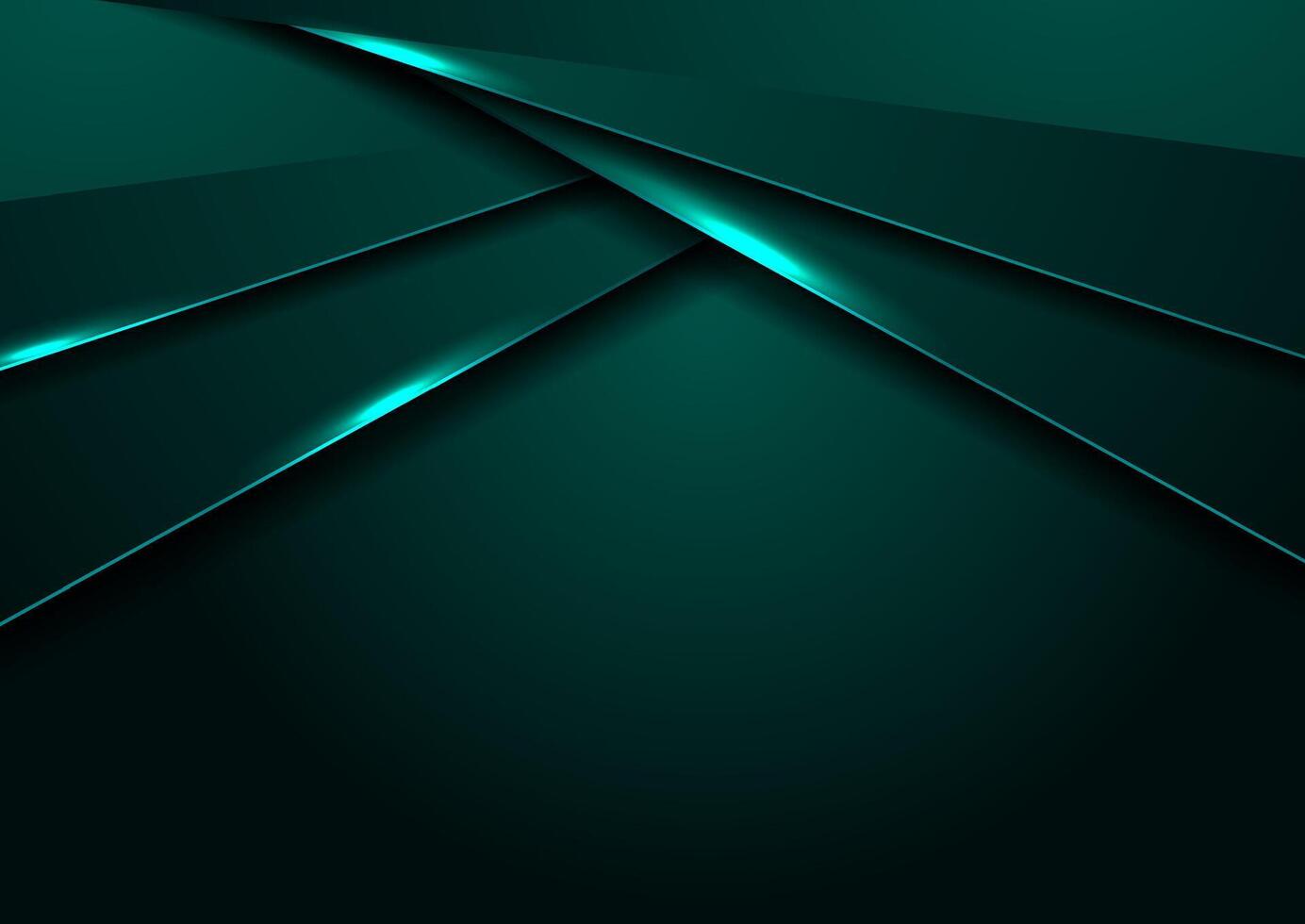 Dark turquoise corporate background with glowing lights vector