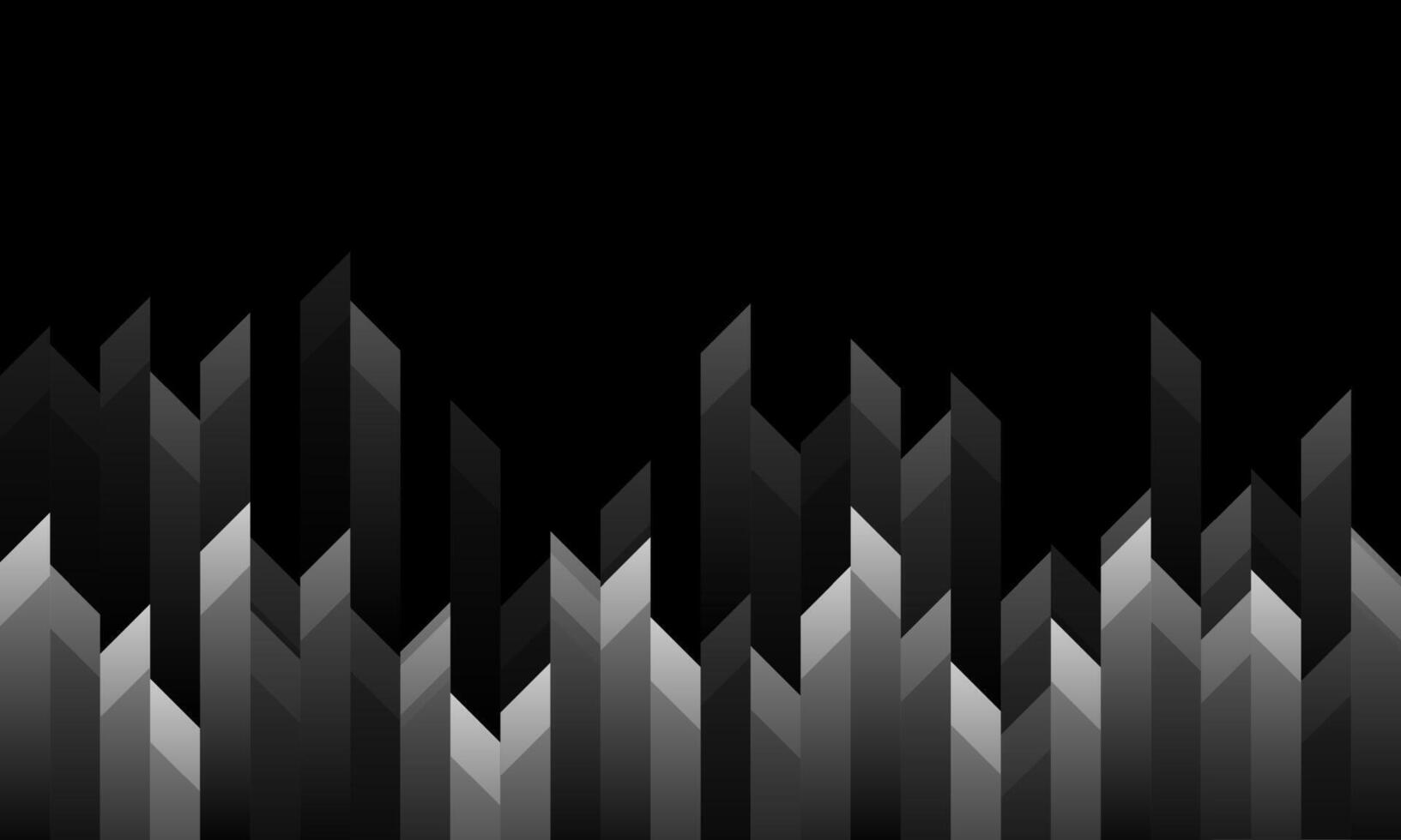 Black white geometric tech abstract background vector