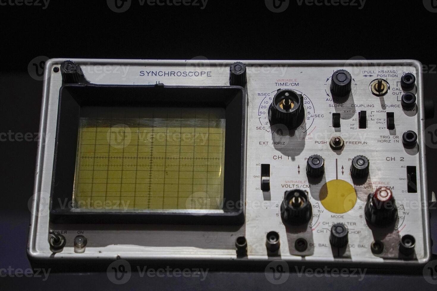 Old Synchroscope control Analog Synchronize Meter photo