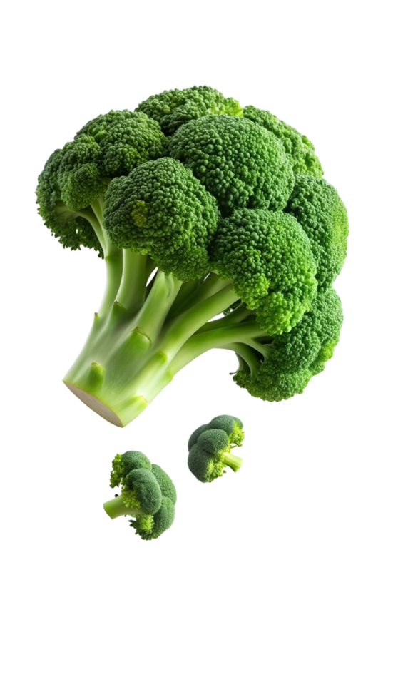 Flying Fresh Broccoli Concept png