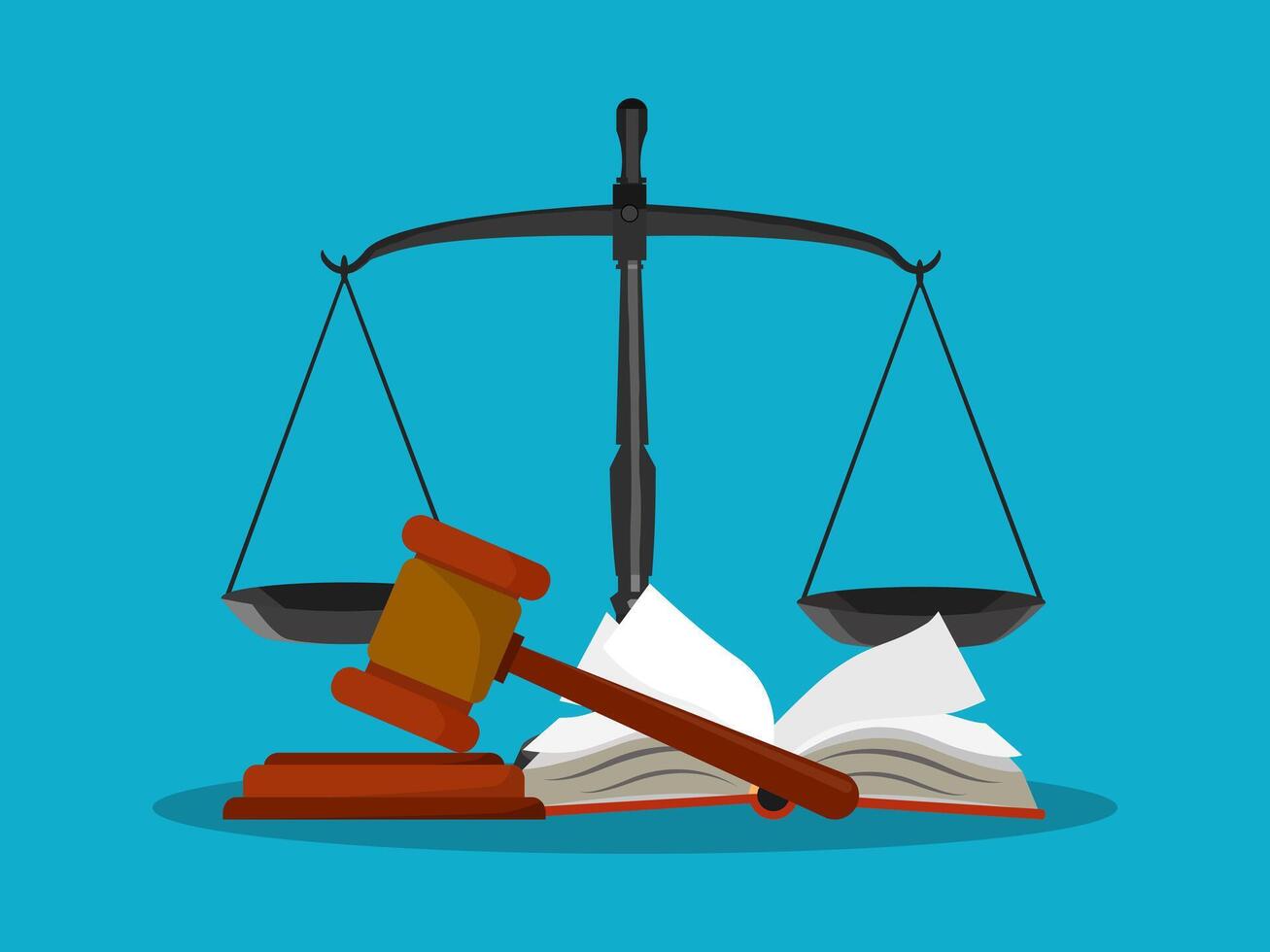 law and justice concept vector