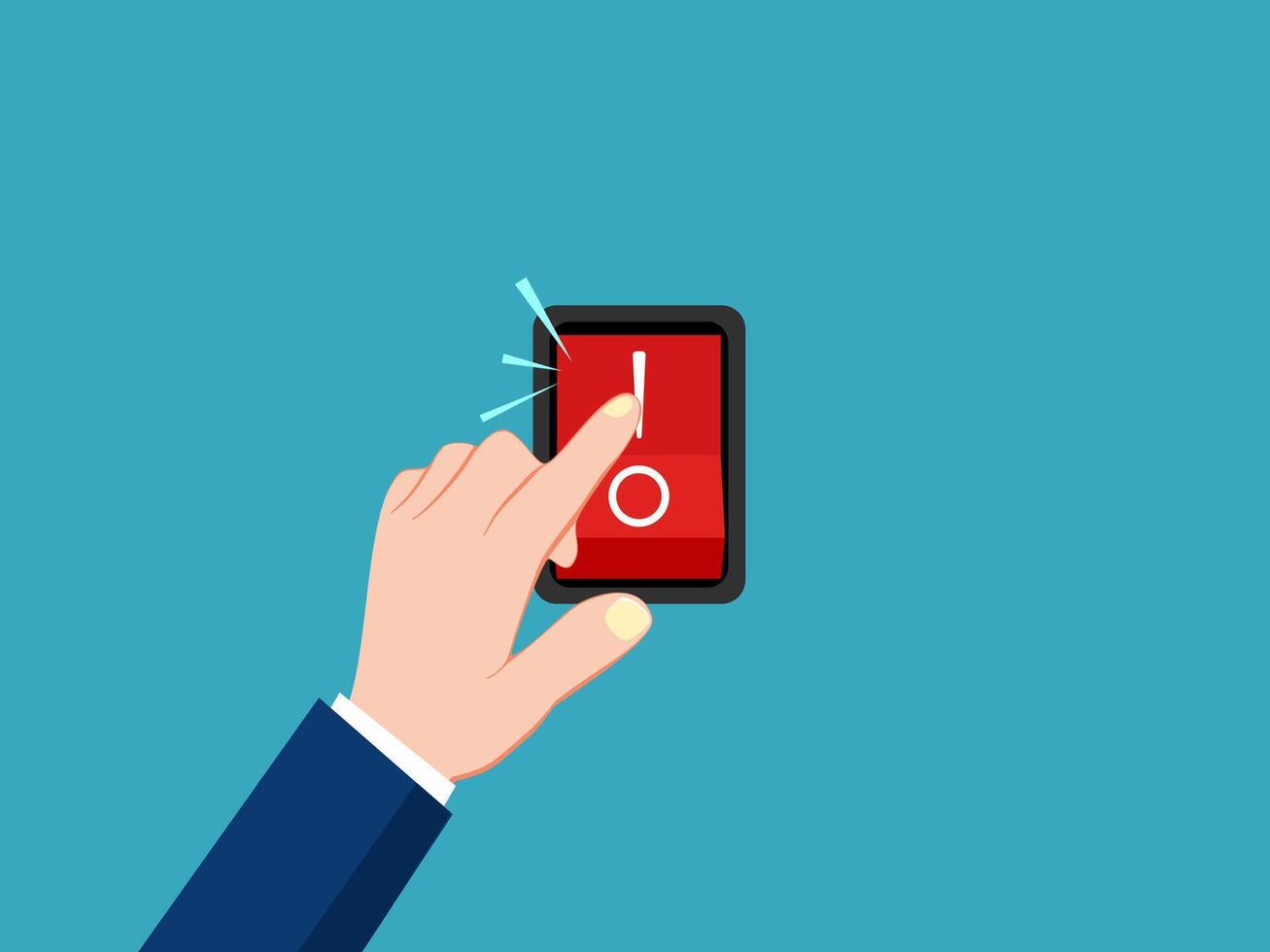 switch on off finger vector