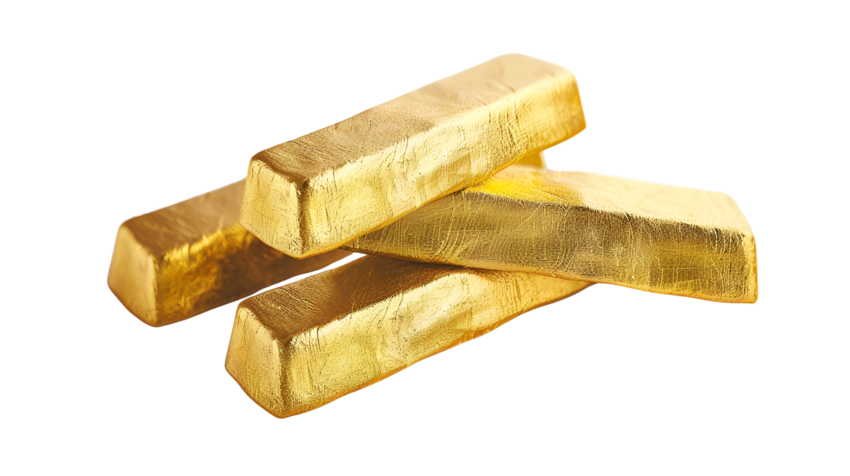 Gold Bars No Background Applicable to any Context Perfect for Print on Demand png