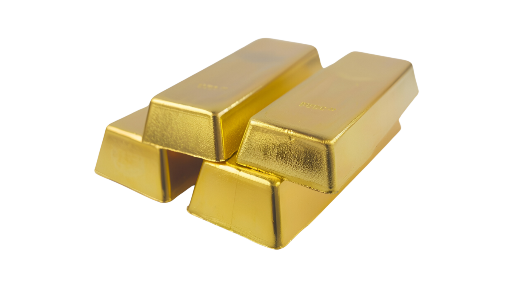 Gold Bars No Background Applicable to any Context Perfect for Print on Demand png