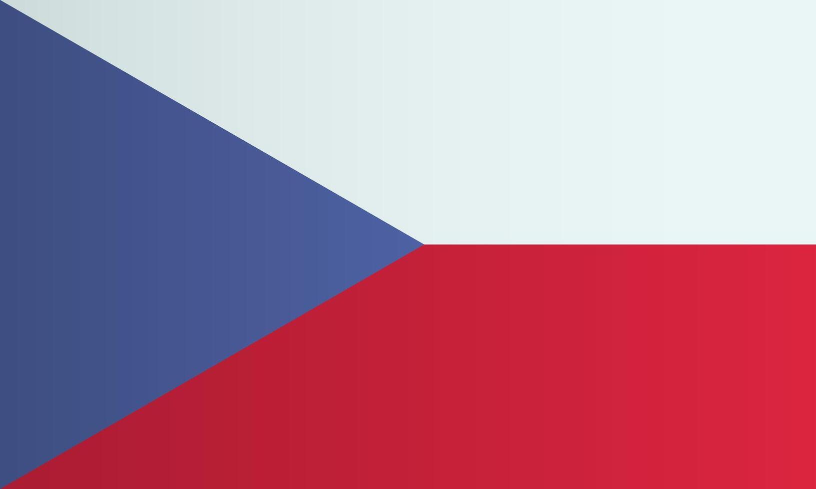 Czech national flag. Czech Republic official identity. illustration vector