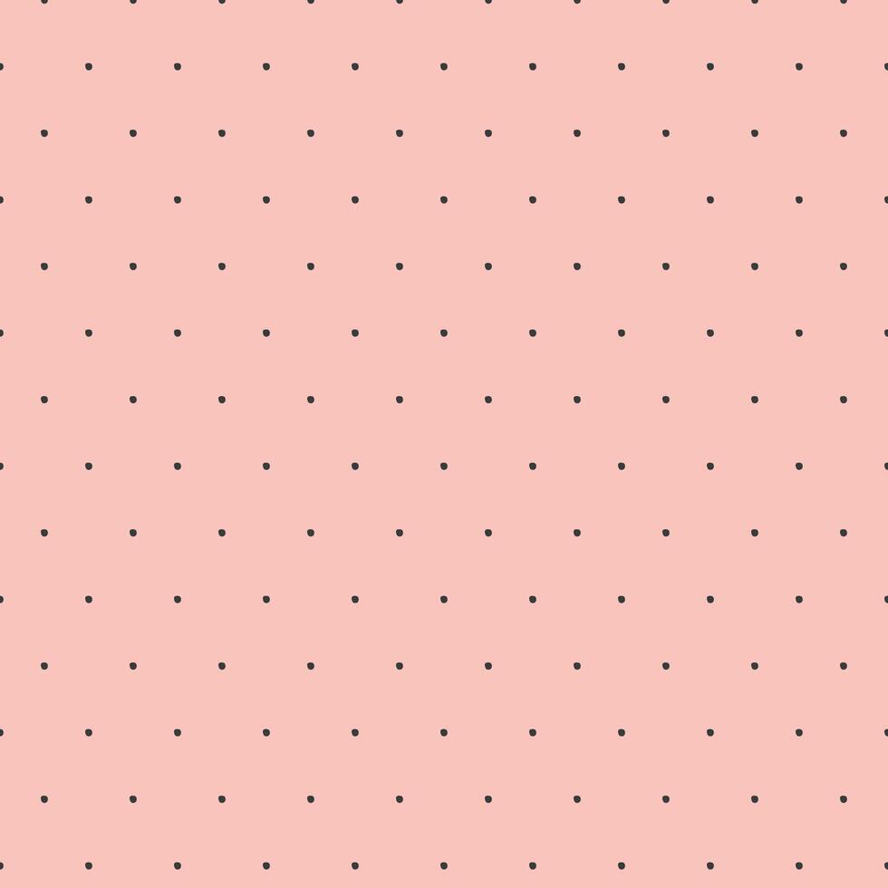 Pastel Polka dot seamless pattern. Abstract black and pink print. illustration vector