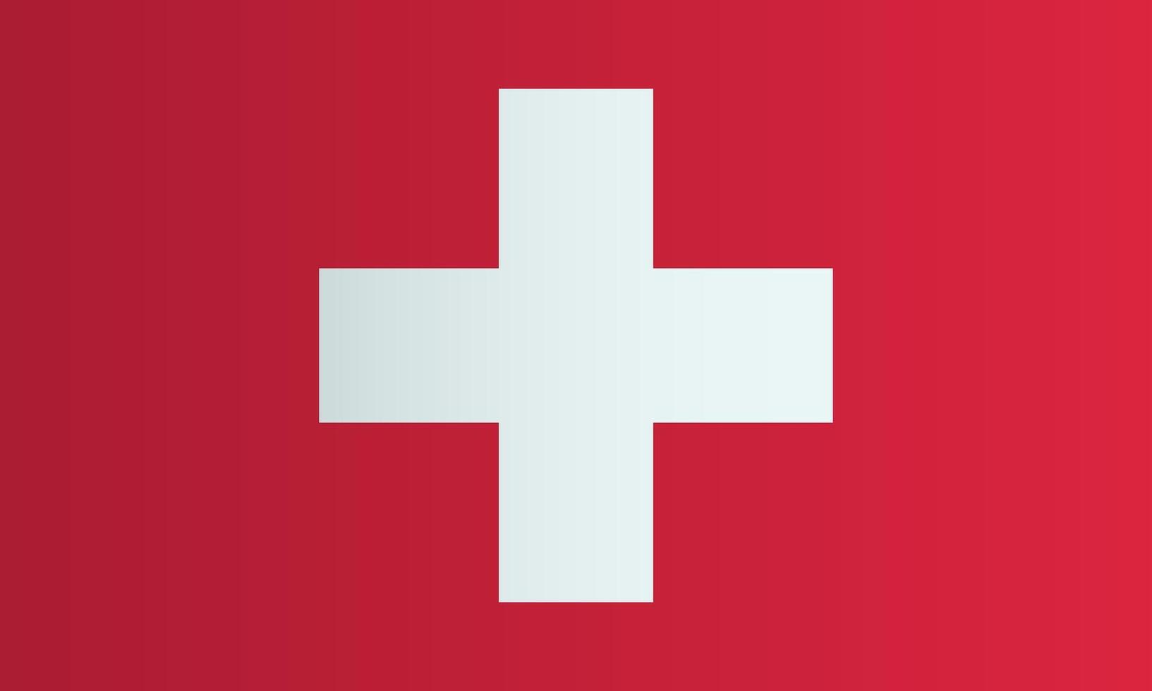 National flag of Switzerland. Swiss identity. illustration. vector