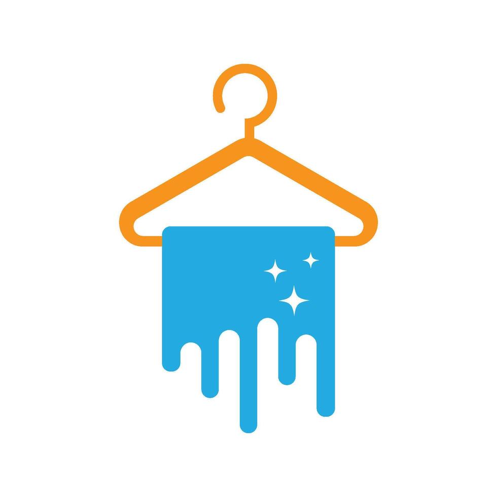 Laundry logo images illustration vector