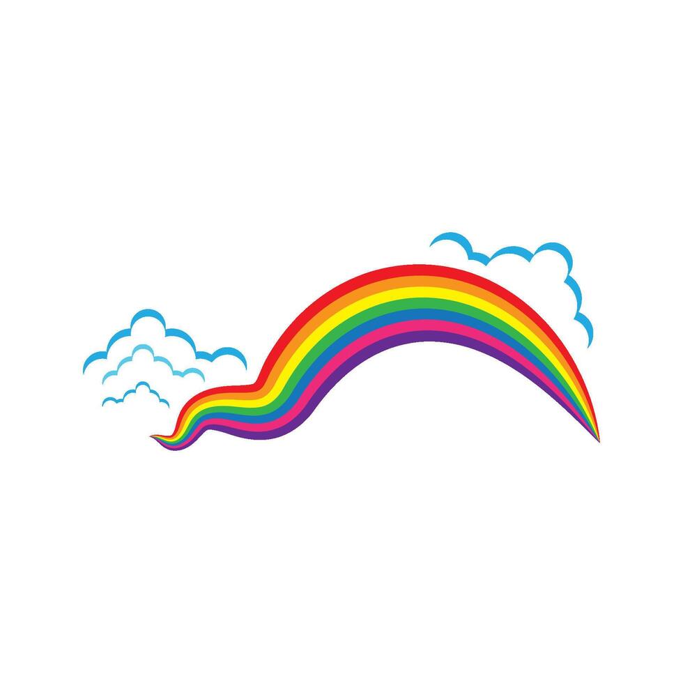 Rainbow logo images illustration vector