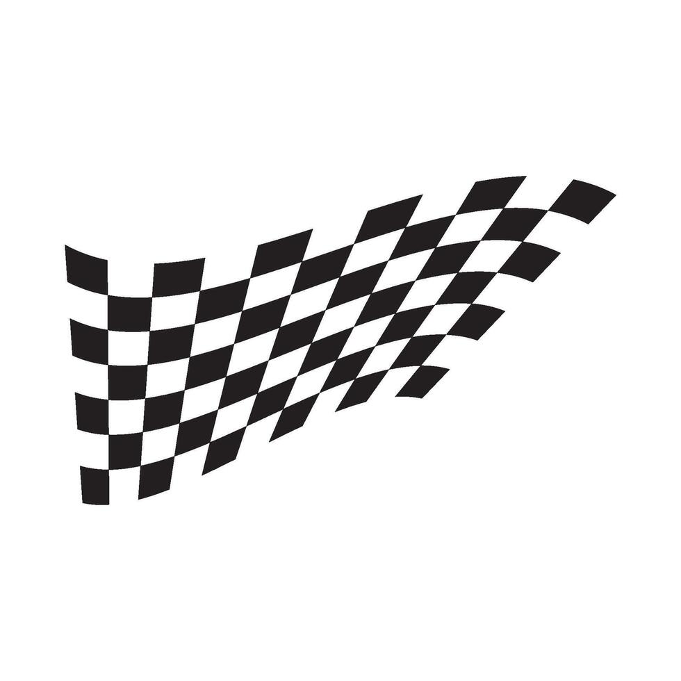 Flag race logo images illustration vector