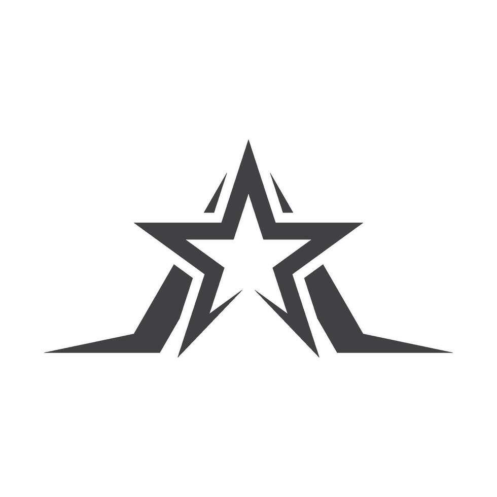 flying star logo illustration vector