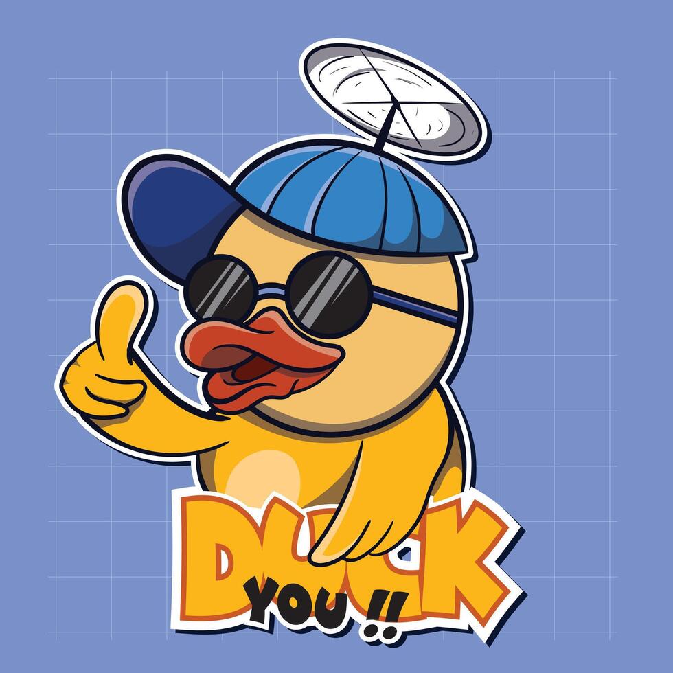 Duck Illustration Apparel vector